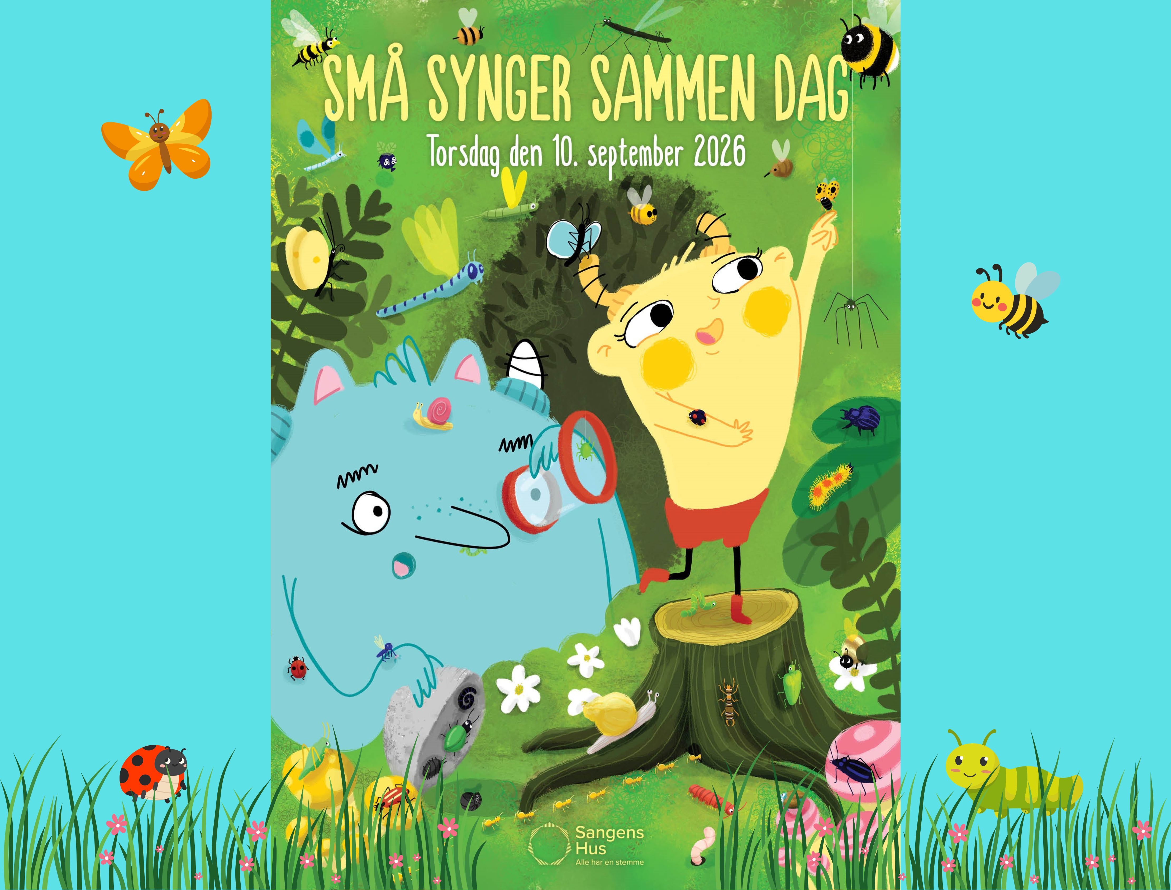 Små synger sammen