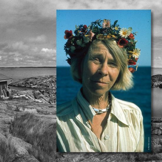 © Per Olov Jansson. På billederne: Tove Jansson og Tove Janssons sommerhus på øen Klovharun