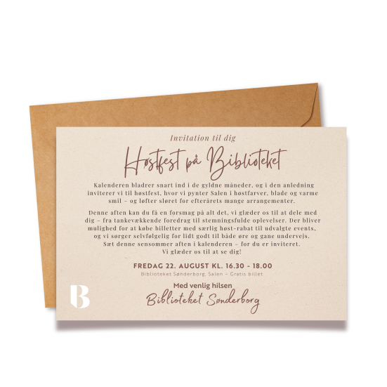 Invitation til høstfest