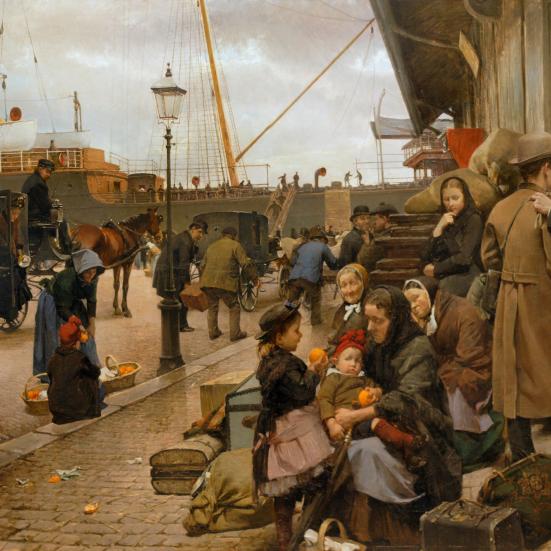 Udvandrere på Larsens Plads