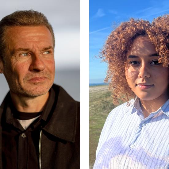 Portræt af Hans Karup og Nana Fatou