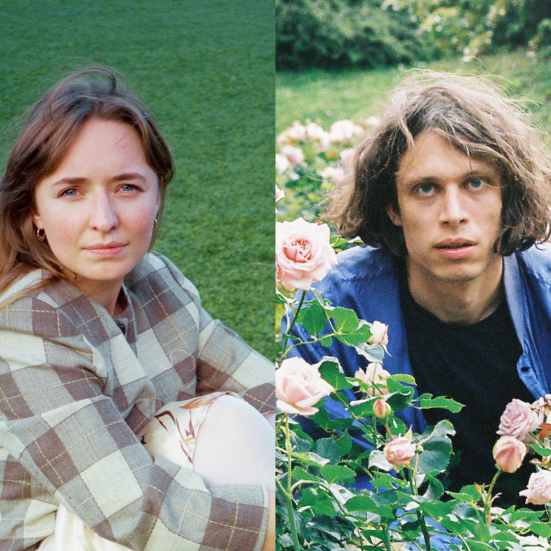 Todelt billede: Til venstre ses forfatter Christine Kærulv og til højre ses forfatter Johan Feierskov