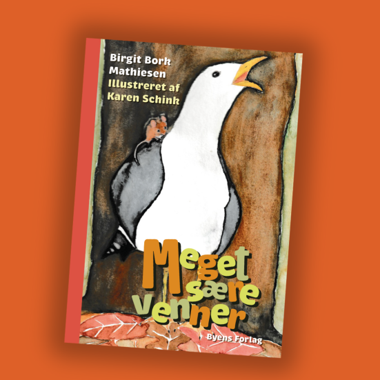 Forside til Meget sære venner skrevet af Schink og Mathisen 