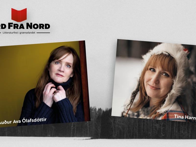 Portrætter af Auður Ava Ólafsdóttir og Tine Harnesk
