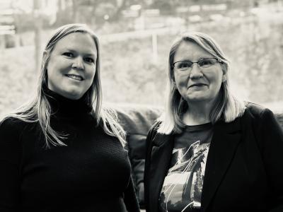 Portræt af Line Kveiborg og Tinna S. Hviid