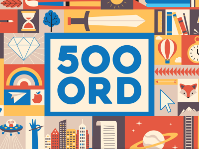 Logo for skrivekonkurrencen 500 ord 