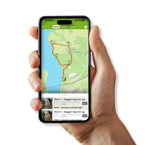 Screenshot fra appen Naturlandet Sønderborg