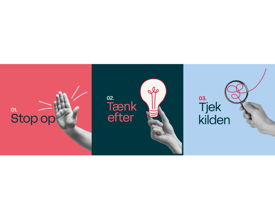 stop op, tænk efter, tjek kilden